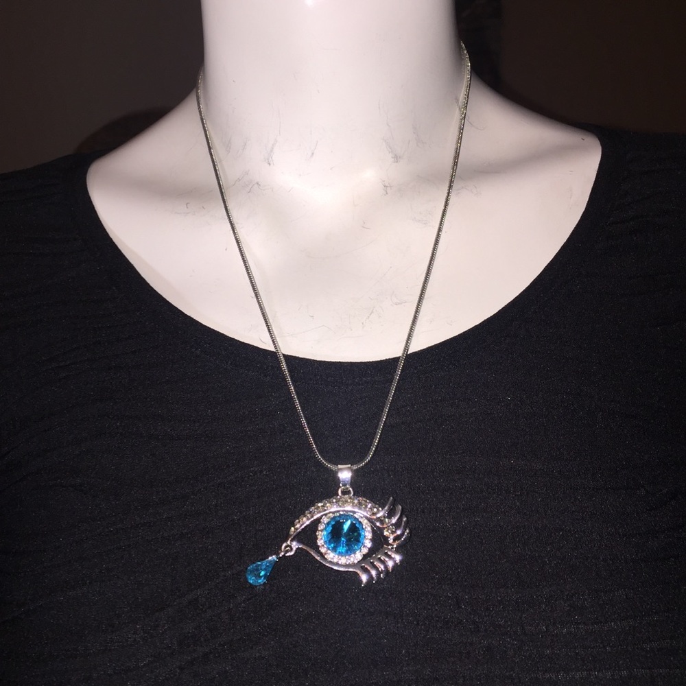 Silver Eye Necklace